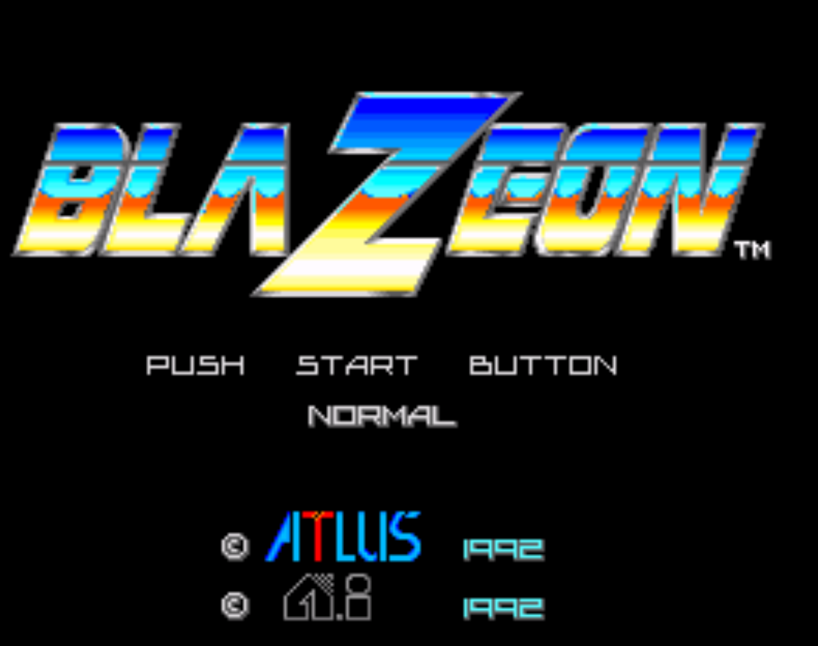 BlaZeon Title Screen